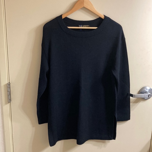 St John Basic tunic knit sweater - Picture 2 of 9